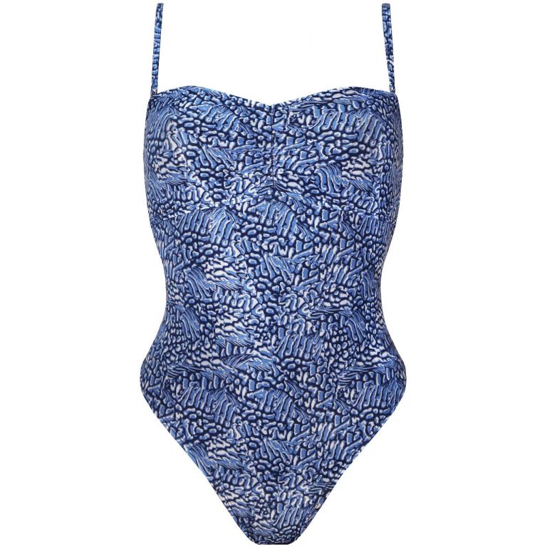 Swimsuit tan through Caicai - Blue Squama