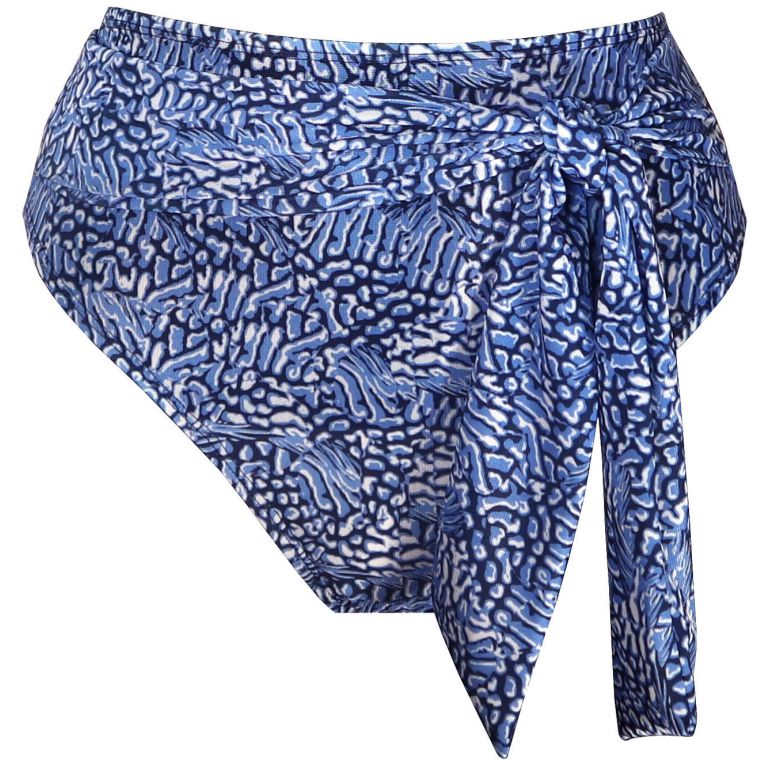 Bikini tan through bottom Caicai - Blue Squama 