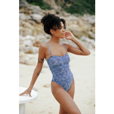 Swimsuit tan through Caicai - Blue Squama